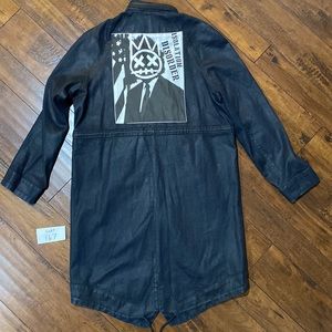 Cult of Individuality Sample Long Denim Jean Trench Coat #C167